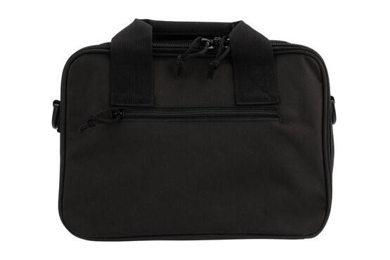 VISM Double Pistol Black Range Bag by NcSTAR holds 2 full framed semi-auto pistols with extra storage for magazines and tools